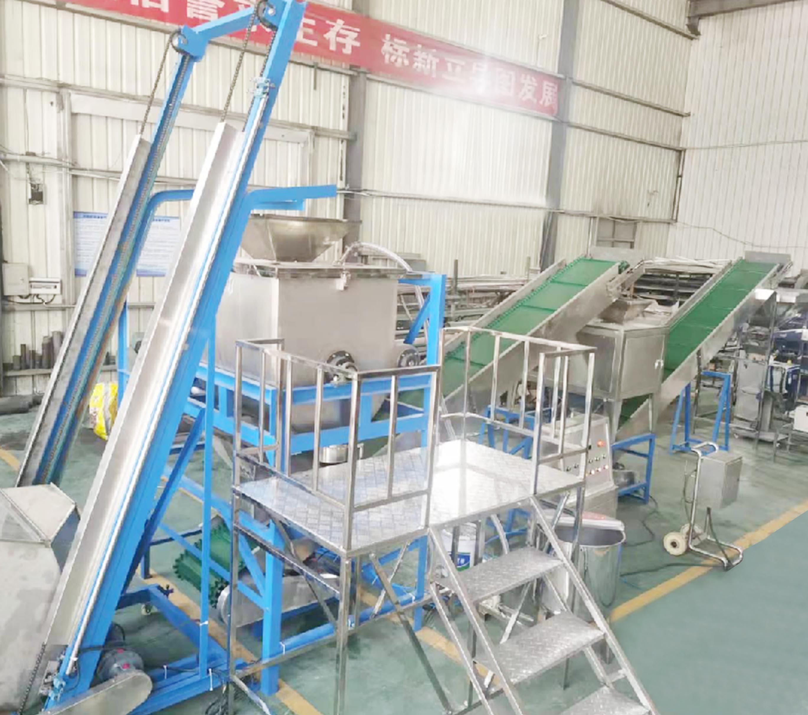 國外用戶洗衣粉生產線案例